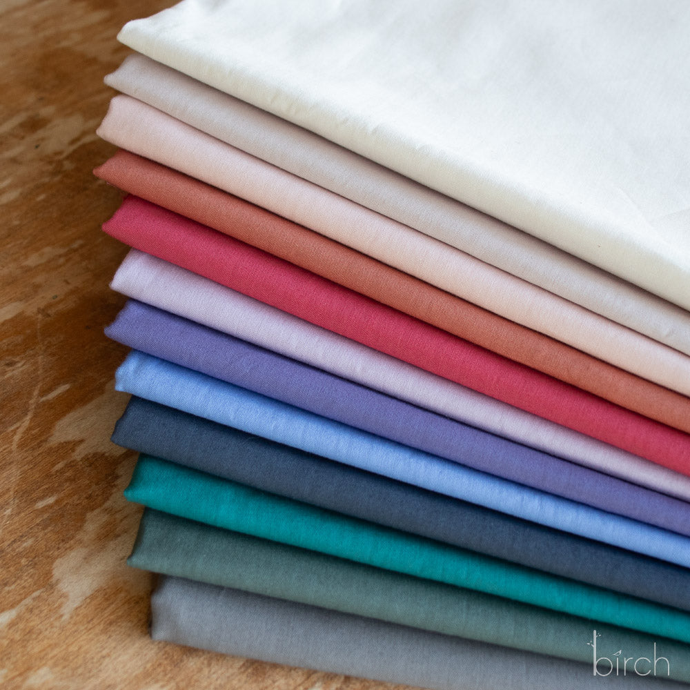 Serenity Solid Poplin Fat Quarter Bundle, 12 Total