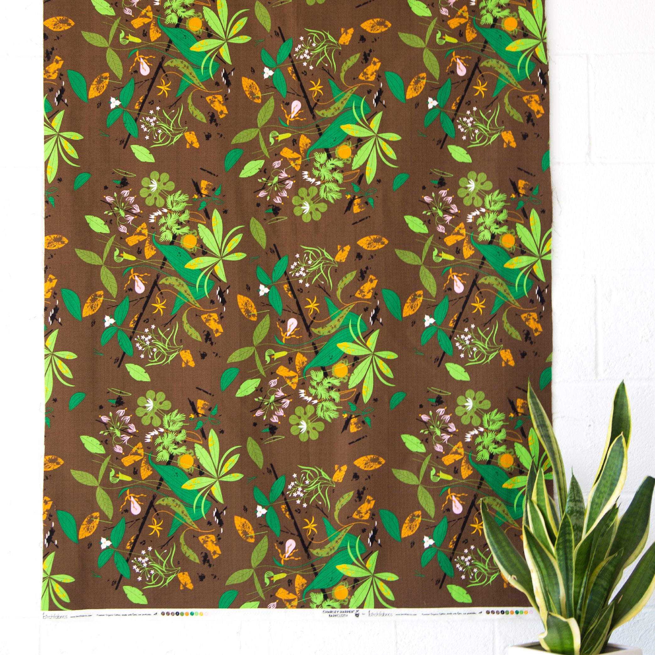 Spring Wildflowers Barkcloth