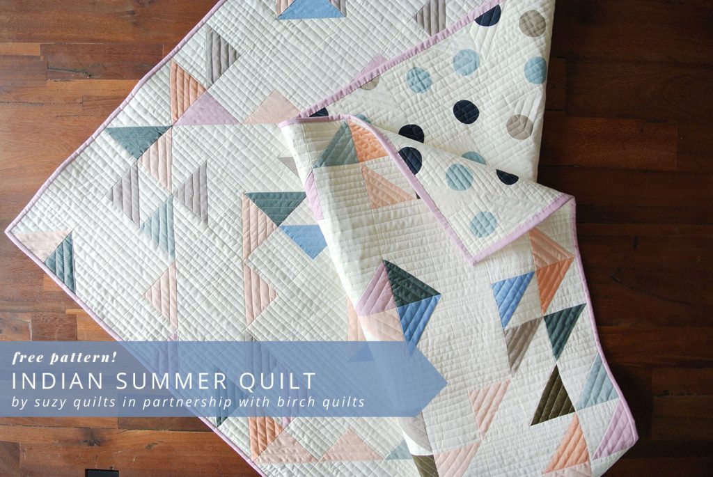 Summer Haze Quilt Pattern Solid Poplin, Baby Size Free PDF Pattern