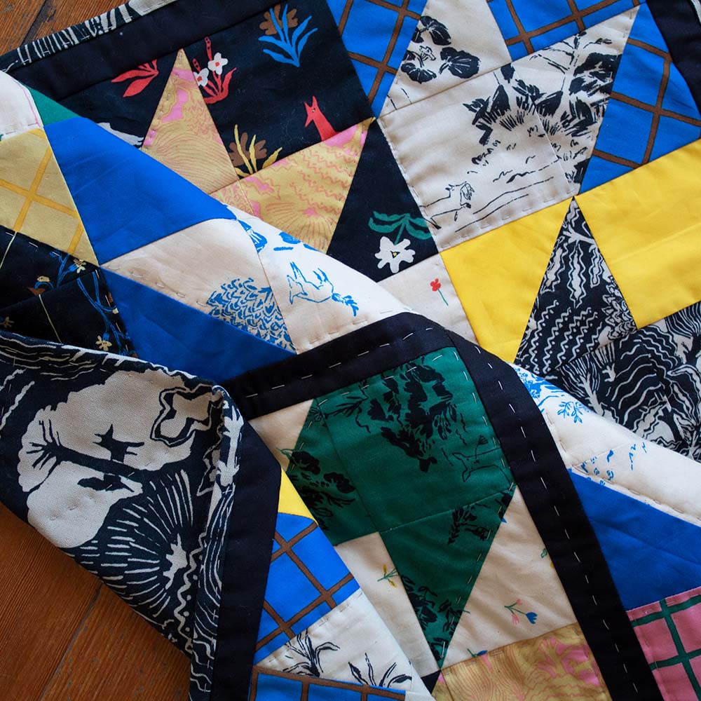 There Was A Fox Mini Mod Burst Quilt